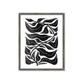 Picture of Noir Leaves II  _GroupedProduct_Rectangle_Portrait_Framed_Matted_