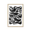 Picture of Noir Leaves II  _GroupedProduct_Rectangle_Portrait_Framed_Matted_