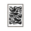 Picture of Noir Leaves II  _GroupedProduct_Rectangle_Portrait_Framed_Matted_