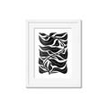 Picture of Noir Leaves II  _GroupedProduct_Rectangle_Portrait_Framed_Matted_