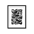 Picture of Noir Leaves II  _GroupedProduct_Rectangle_Portrait_Framed_Matted_