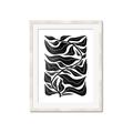 Picture of Noir Leaves II  _GroupedProduct_Rectangle_Portrait_Framed_Matted_