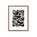 Picture of Noir Leaves II  _GroupedProduct_Rectangle_Portrait_Framed_Matted_