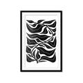 Picture of Noir Leaves II  _GroupedProduct_Rectangle_Portrait_Framed_Matted_