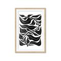 Picture of Noir Leaves II  _GroupedProduct_Rectangle_Portrait_Framed_Matted_