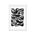 Picture of Noir Leaves II  _GroupedProduct_Rectangle_Portrait_Framed_Matted_