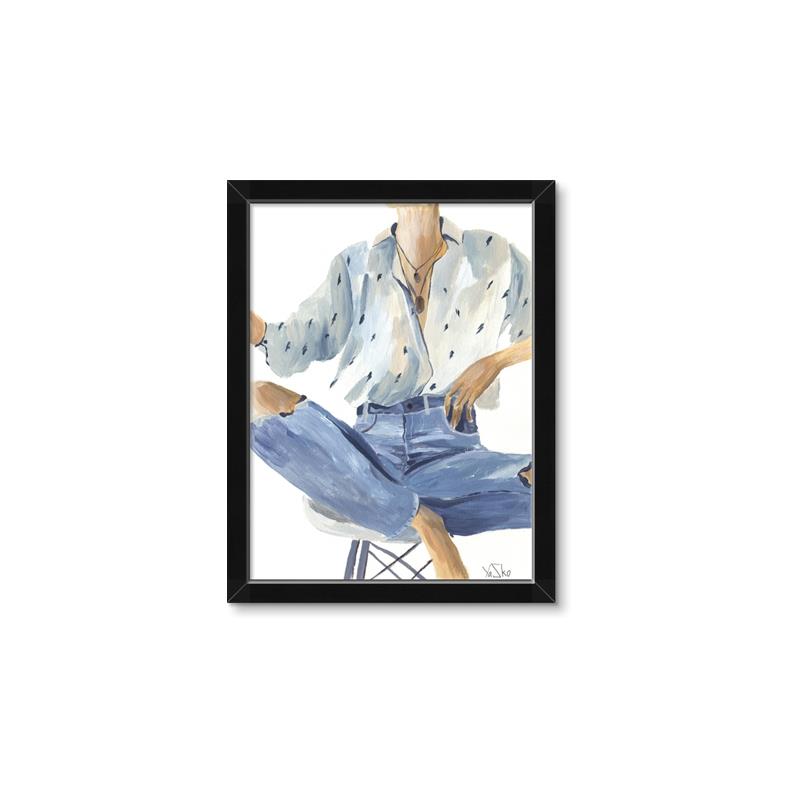 Picture of Blue Jeans I _GroupedProduct_Rectangle_Portrait_Framed_Matted_