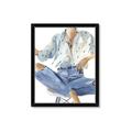 Picture of Blue Jeans I _GroupedProduct_Rectangle_Portrait_Framed_Matted_