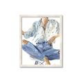 Picture of Blue Jeans I _GroupedProduct_Rectangle_Portrait_Framed_Matted_