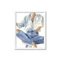 Picture of Blue Jeans I _GroupedProduct_Rectangle_Portrait_Framed_Matted_