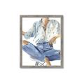 Picture of Blue Jeans I _GroupedProduct_Rectangle_Portrait_Framed_Matted_