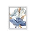 Picture of Blue Jeans I _GroupedProduct_Rectangle_Portrait_Framed_Matted_