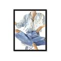 Picture of Blue Jeans I _GroupedProduct_Rectangle_Portrait_Framed_Matted_