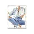 Picture of Blue Jeans I _GroupedProduct_Rectangle_Portrait_Framed_Matted_