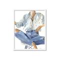 Picture of Blue Jeans I _GroupedProduct_Rectangle_Portrait_Framed_Matted_