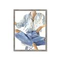 Picture of Blue Jeans I _GroupedProduct_Rectangle_Portrait_Framed_Matted_