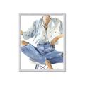 Picture of Blue Jeans I _GroupedProduct_Rectangle_Portrait_Framed_Matted_