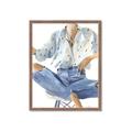 Picture of Blue Jeans I _GroupedProduct_Rectangle_Portrait_Framed_Matted_