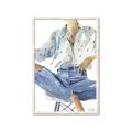 Picture of Blue Jeans I _GroupedProduct_Rectangle_Portrait_Framed_Matted_