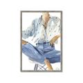 Picture of Blue Jeans I _GroupedProduct_Rectangle_Portrait_Framed_Matted_