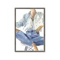 Picture of Blue Jeans I _GroupedProduct_Rectangle_Portrait_Framed_Matted_