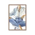 Picture of Blue Jeans I _GroupedProduct_Rectangle_Portrait_Framed_Matted_