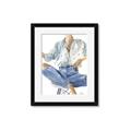 Picture of Blue Jeans I _GroupedProduct_Rectangle_Portrait_Framed_Matted_