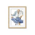 Picture of Blue Jeans I _GroupedProduct_Rectangle_Portrait_Framed_Matted_