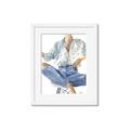Picture of Blue Jeans I _GroupedProduct_Rectangle_Portrait_Framed_Matted_