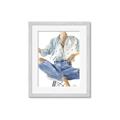 Picture of Blue Jeans I _GroupedProduct_Rectangle_Portrait_Framed_Matted_