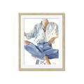 Picture of Blue Jeans I _GroupedProduct_Rectangle_Portrait_Framed_Matted_