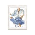 Picture of Blue Jeans I _GroupedProduct_Rectangle_Portrait_Framed_Matted_