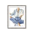Picture of Blue Jeans I _GroupedProduct_Rectangle_Portrait_Framed_Matted_