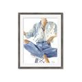 Picture of Blue Jeans I _GroupedProduct_Rectangle_Portrait_Framed_Matted_