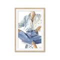 Picture of Blue Jeans I _GroupedProduct_Rectangle_Portrait_Framed_Matted_