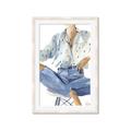 Picture of Blue Jeans I _GroupedProduct_Rectangle_Portrait_Framed_Matted_