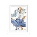 Picture of Blue Jeans I _GroupedProduct_Rectangle_Portrait_Framed_Matted_