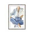 Picture of Blue Jeans I _GroupedProduct_Rectangle_Portrait_Framed_Matted_