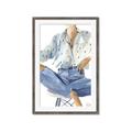 Picture of Blue Jeans I _GroupedProduct_Rectangle_Portrait_Framed_Matted_