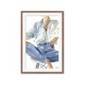 Picture of Blue Jeans I _GroupedProduct_Rectangle_Portrait_Framed_Matted_