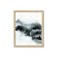 Picture of Misty Forest with Birds _GroupedProduct_Rectangle_Portrait_Framed_Matted_