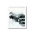 Picture of Misty Forest with Birds _GroupedProduct_Rectangle_Portrait_Framed_Matted_