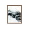 Picture of Misty Forest with Birds _GroupedProduct_Rectangle_Portrait_Framed_Matted_