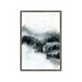 Picture of Misty Forest with Birds _GroupedProduct_Rectangle_Portrait_Framed_Matted_
