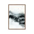 Picture of Misty Forest with Birds _GroupedProduct_Rectangle_Portrait_Framed_Matted_