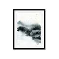 Picture of Misty Forest with Birds _GroupedProduct_Rectangle_Portrait_Framed_Matted_