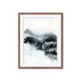 Picture of Misty Forest with Birds _GroupedProduct_Rectangle_Portrait_Framed_Matted_