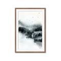 Picture of Misty Forest with Birds _GroupedProduct_Rectangle_Portrait_Framed_Matted_