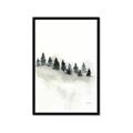 Picture of Misty Forest Trees _GroupedProduct_Rectangle_Portrait_Framed_Matted_