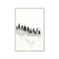 Picture of Misty Forest Trees _GroupedProduct_Rectangle_Portrait_Framed_Matted_